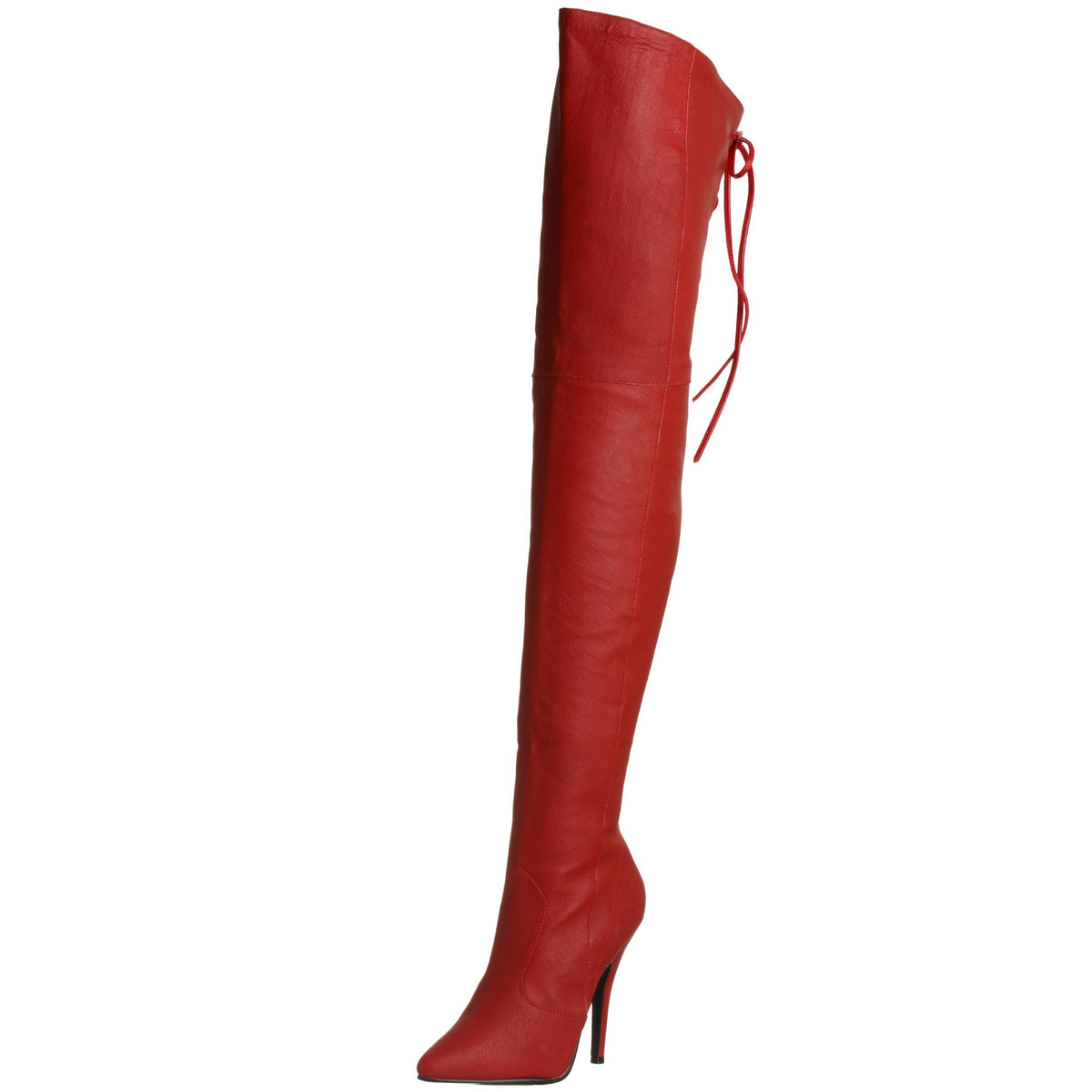 Red Leather 14 Pleaser M52568