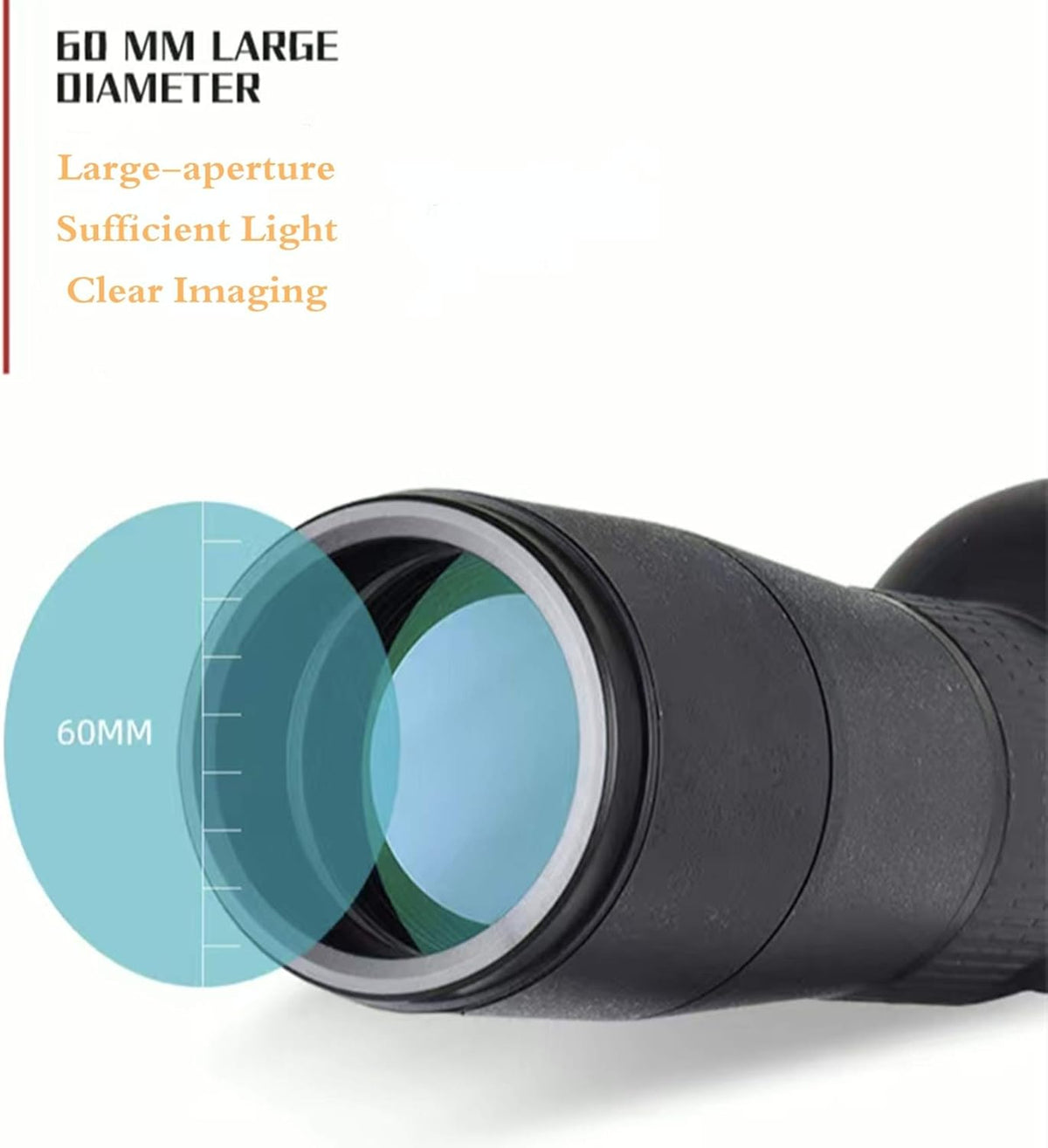 20-60x60 HD Spotting Scope with Tripod, BAK4 Prism, Waterproof H8616