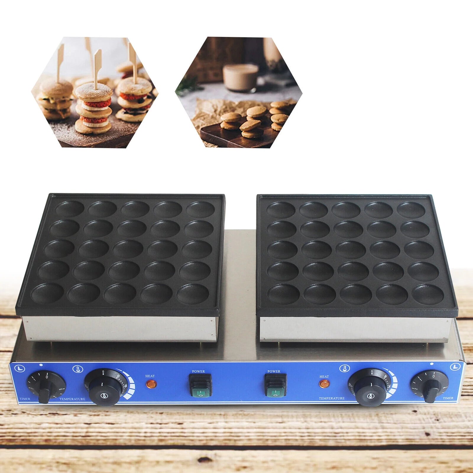 50 Holes Mini Dutch Nonstick Pancake Baker L39140