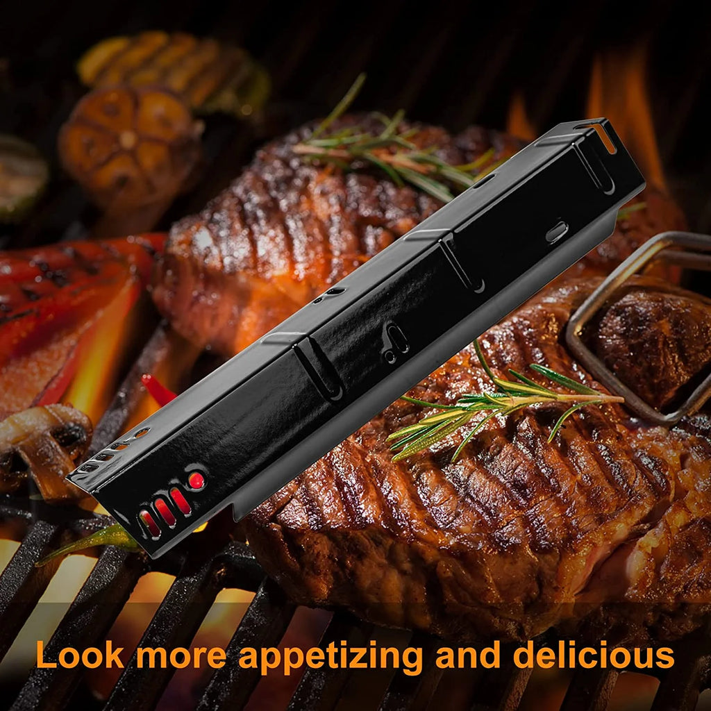 Stainless Steel Grill Burners and Porcelain Steel Heat Plates, 3 Pack I4537