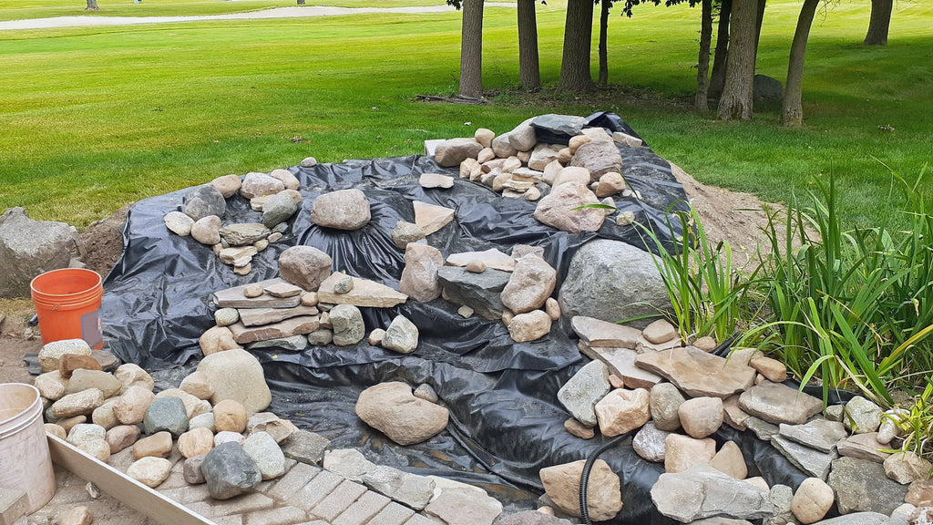 20 ft. x 20 ft. 45 Mil EPDM Rubber Pond Liner with Underlayment V3716