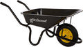 Black Steel Framed Garden Wheelbarrow Utility Dump Cart U3607