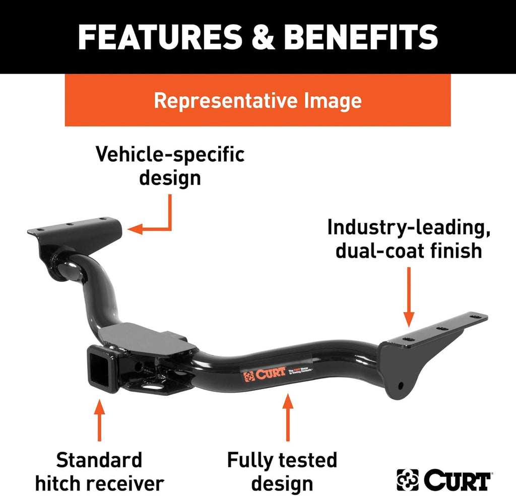 Class 3 Trailer Hitch, 2-Inch Receiver, Exposed Main Body U858298