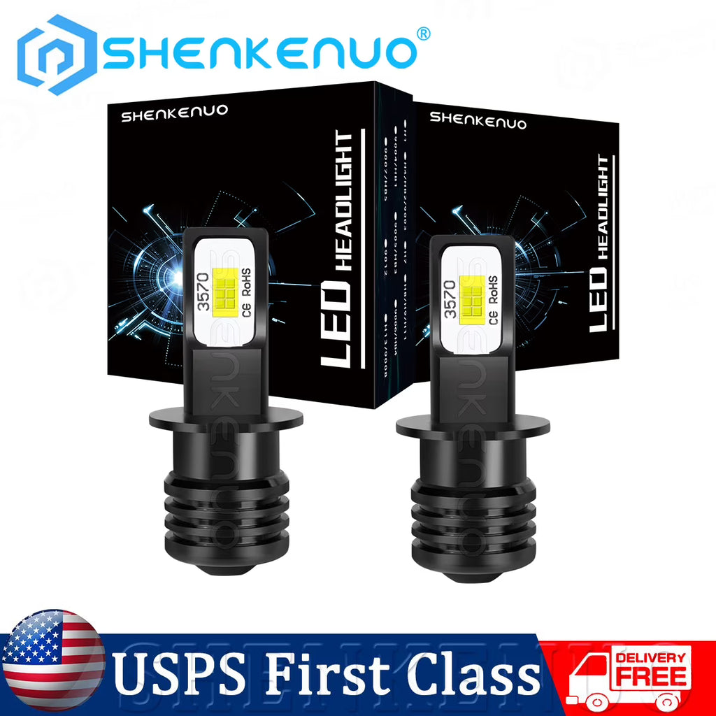 H3 LED Bulbs Fog Light Lamps 2X U583