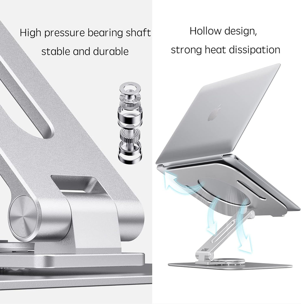 Silver Grey Aluminum Alloy Laptop Stand, Pack of 2 U87413
