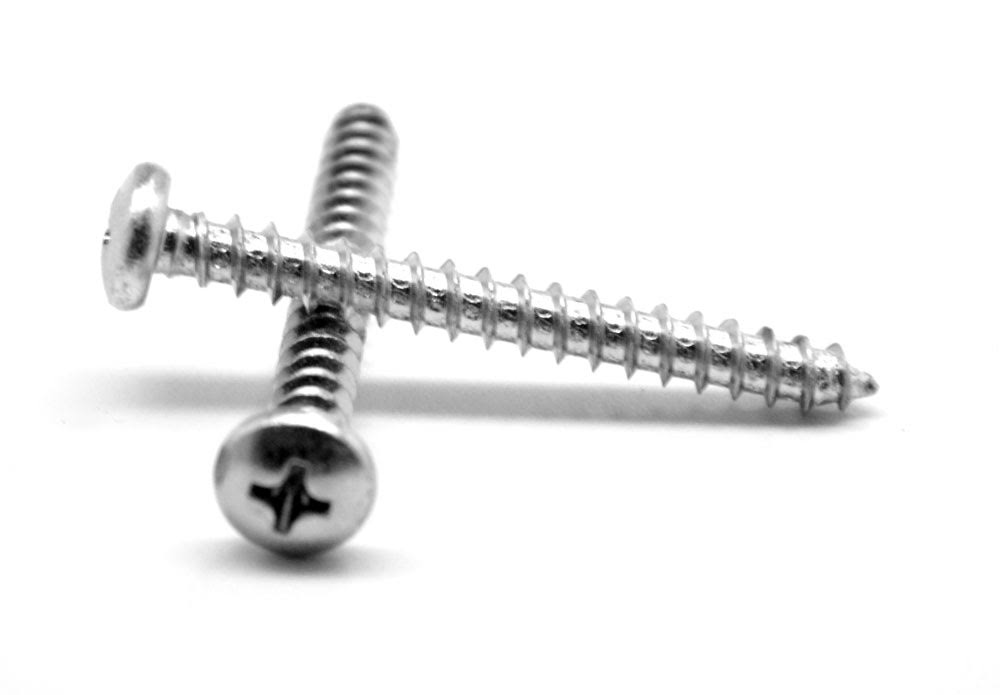 Sheet Metal Screw Phillips Pan Head Type A Stainless Steel 316 Pk 2000 G866475