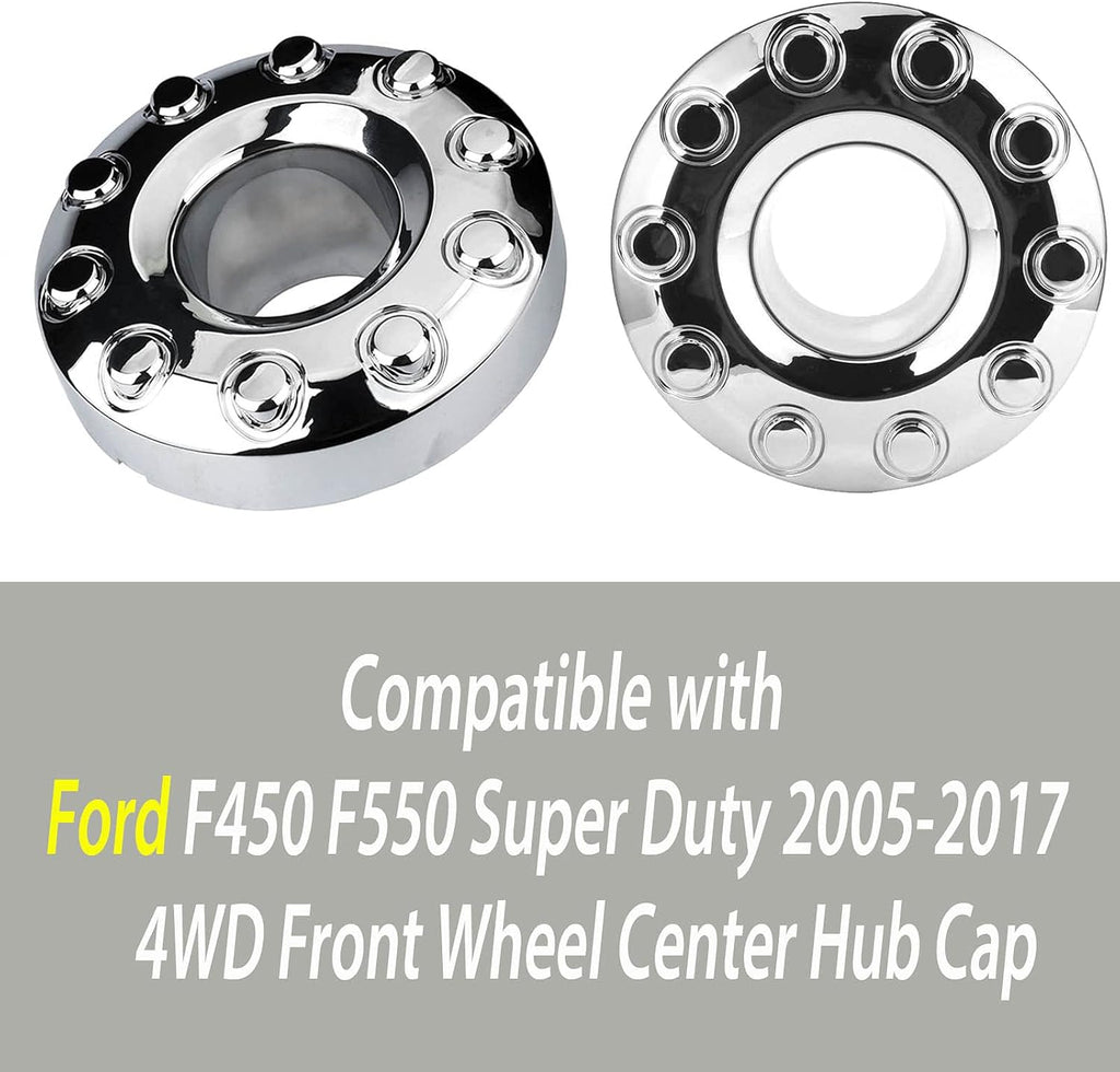 1 Pair Chrome 19.5 Wheel Center Hub Cap F3315
