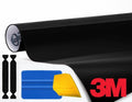 Gloss Black Air-Release Vinyl Wrap Roll Including Toolkit (7ft x 5ft) V37794