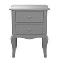 Grey 2-Drawer Nightstand N675