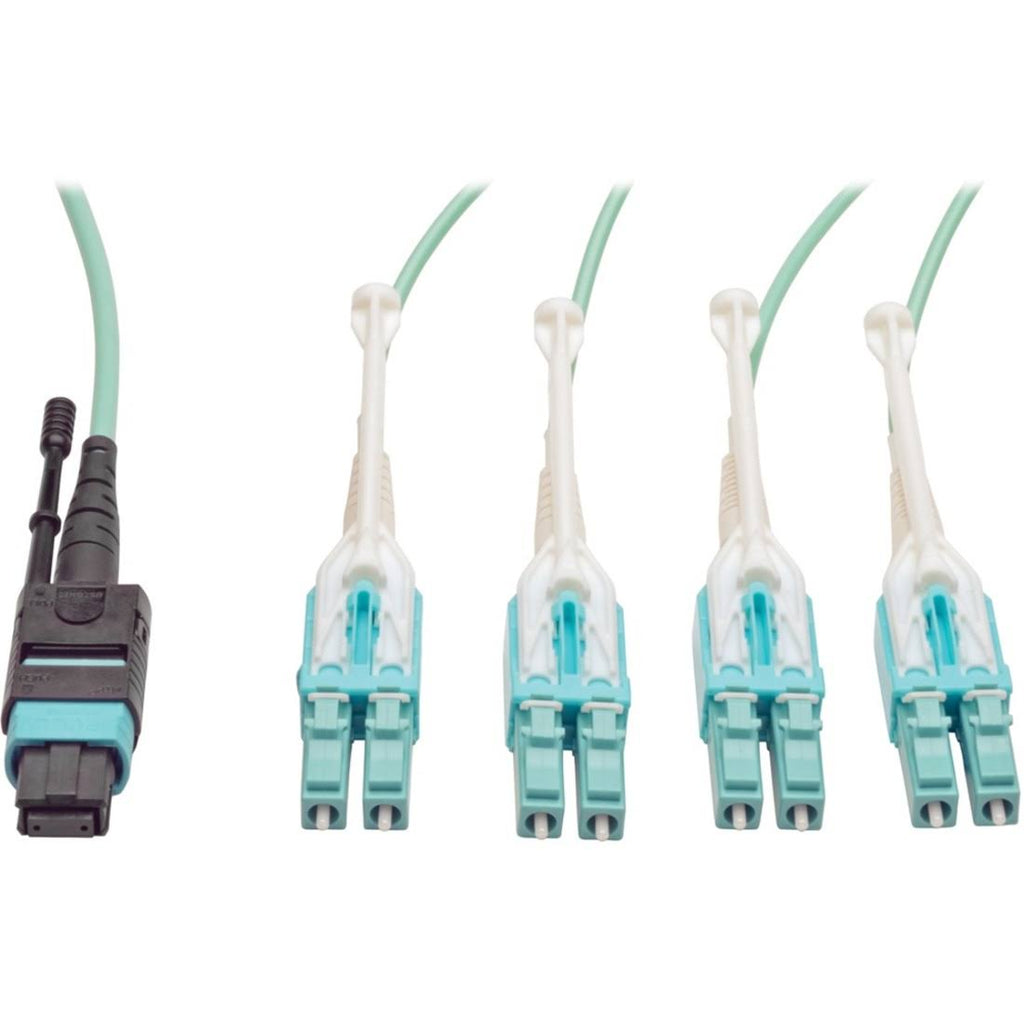 Aqua OM3 Fiber Optic Patch Cable 6 ft O312