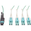 Aqua OM3 Fiber Optic Patch Cable 6 ft O312