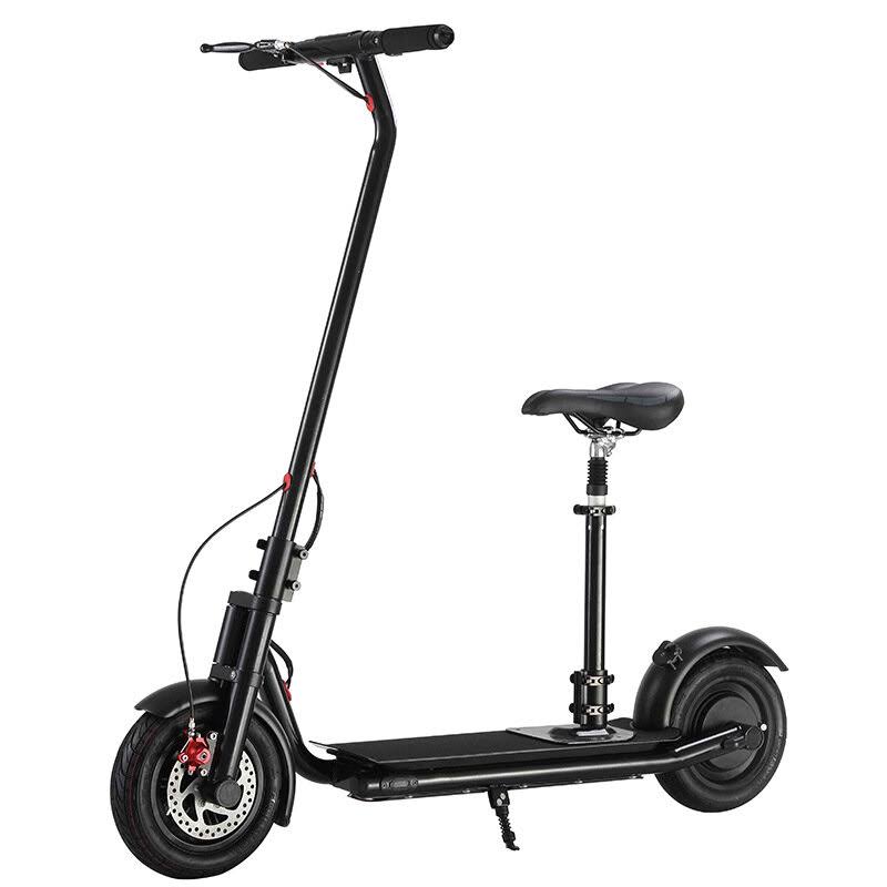 Foldable Electric Scooter with Saddle Q402591