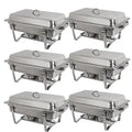 8 Quart Stainless Steel Chafing Dish Set, Pack of 6 E300308