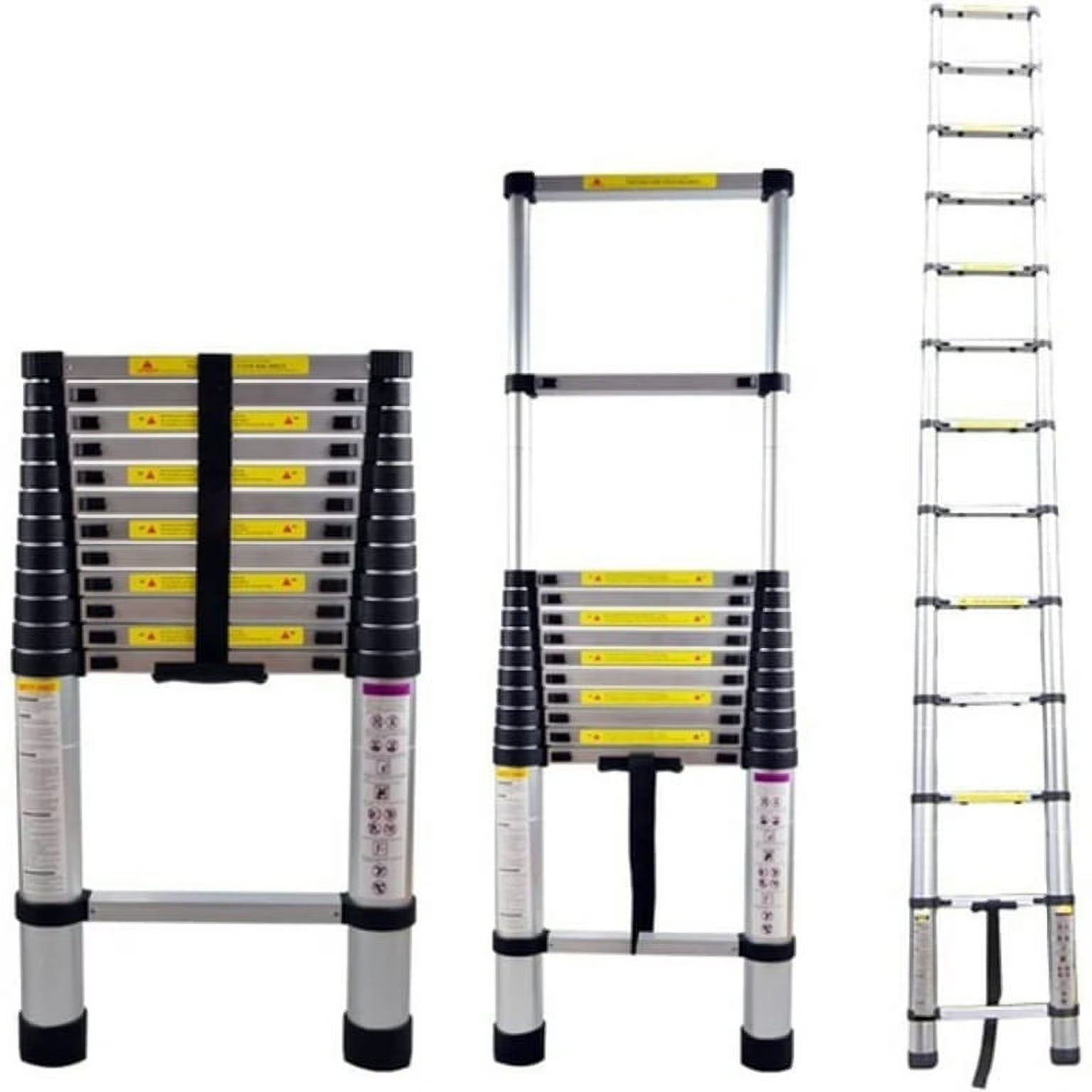 12.5FT Aluminum Telescoping Ladder J301
