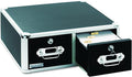 Black 4 x 6 Double Drawer Index Card Cabinet O53843