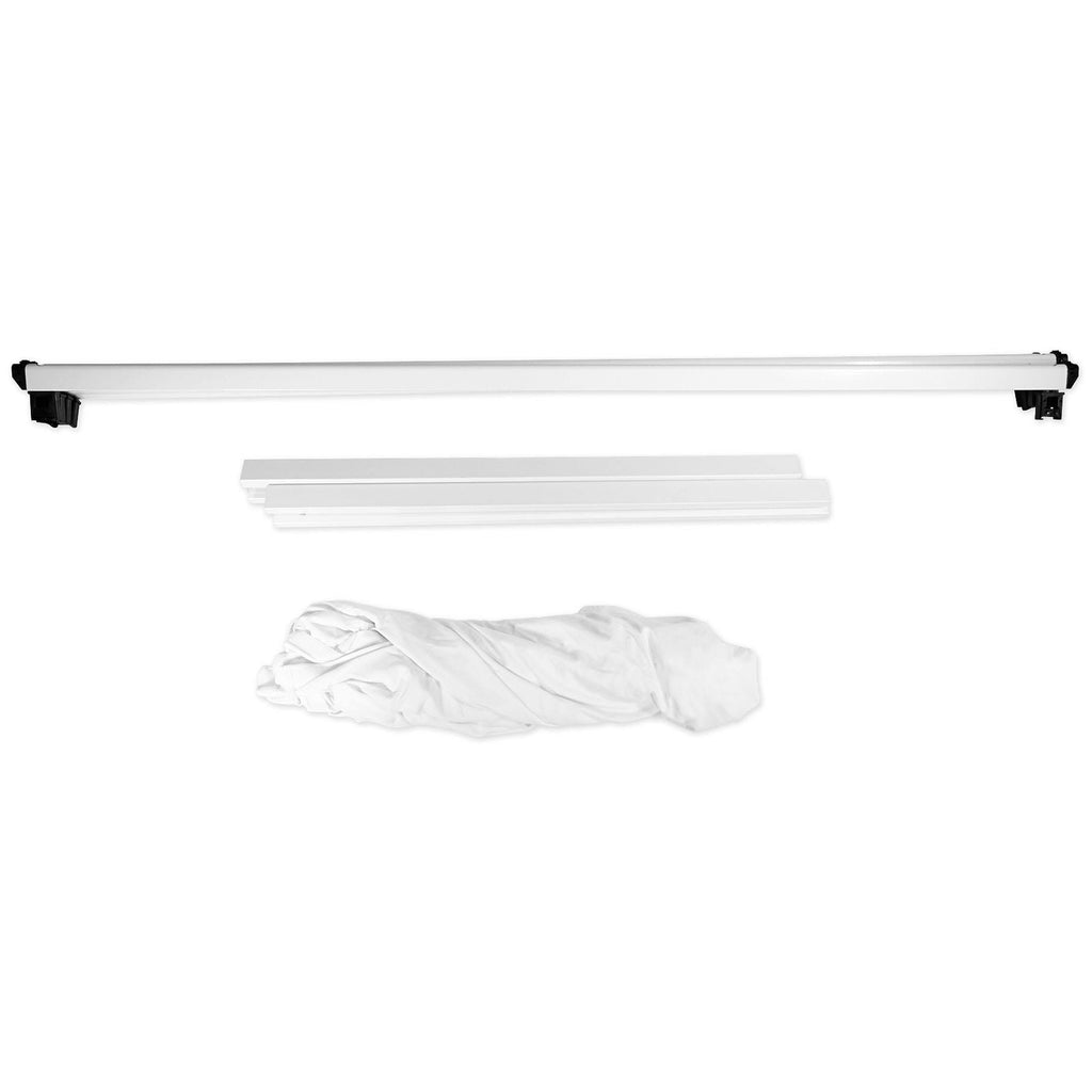 White DJ Facade Extension with 2 Extra Foldable Panels P283