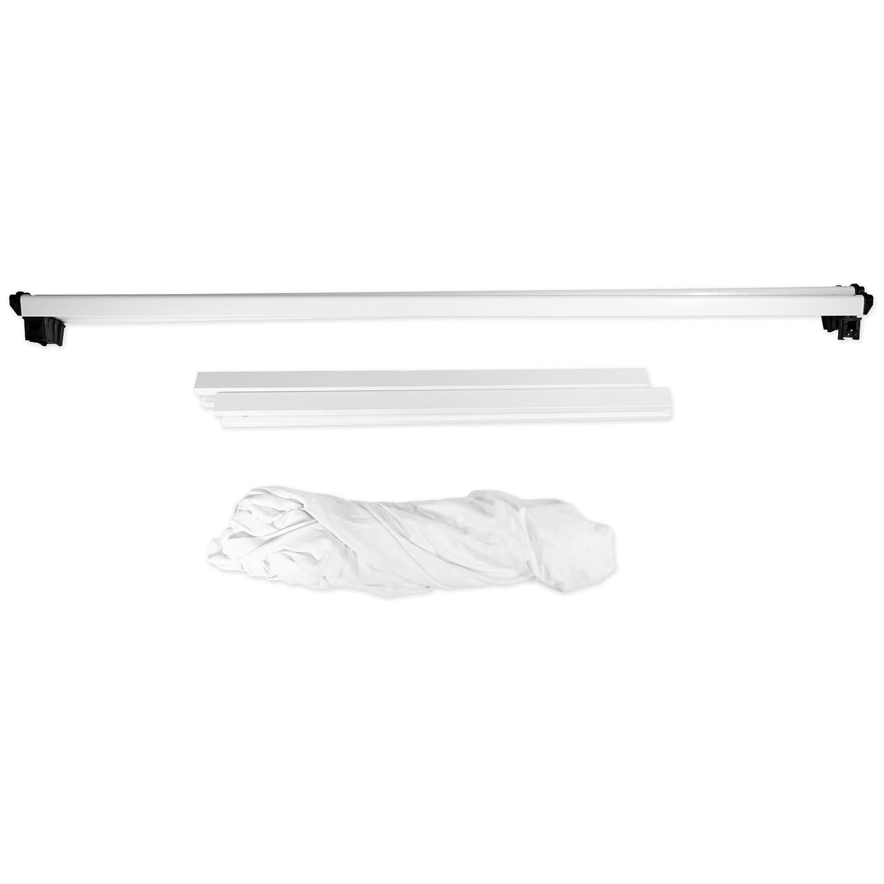 White DJ Facade Extension with 2 Extra Foldable Panels P283