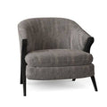 Stone Black Barrel Chair Y380