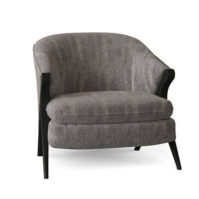 Stone Black Barrel Chair Y380
