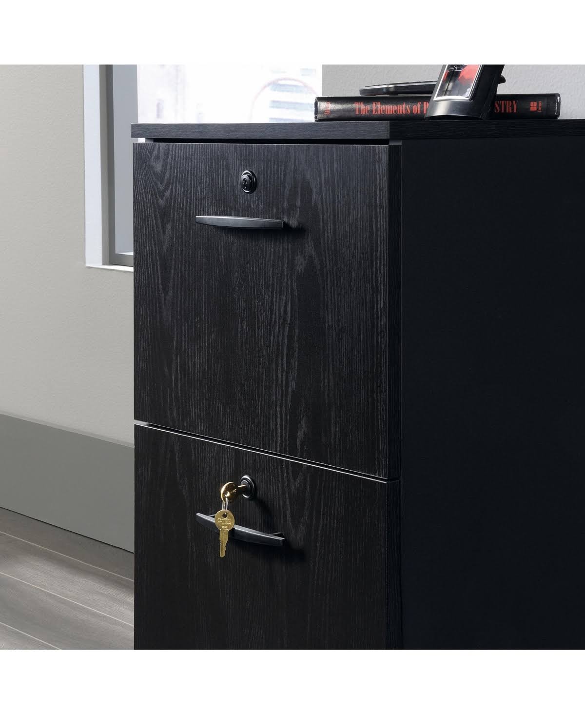 2-Drawer Pedestal in Bourbon Oak J565878