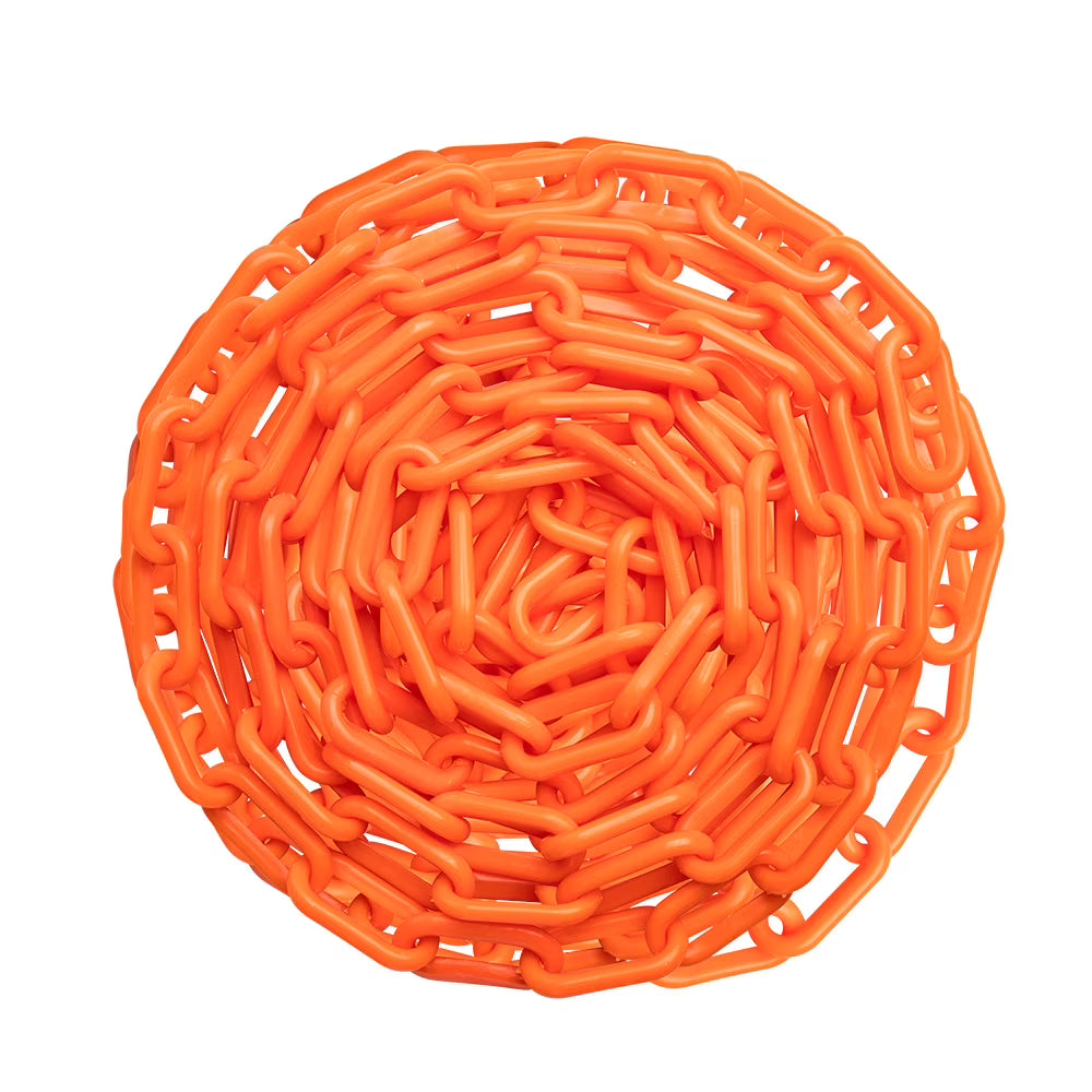 Orange 2-Inch Plastic Safety Barrier Chain C54823