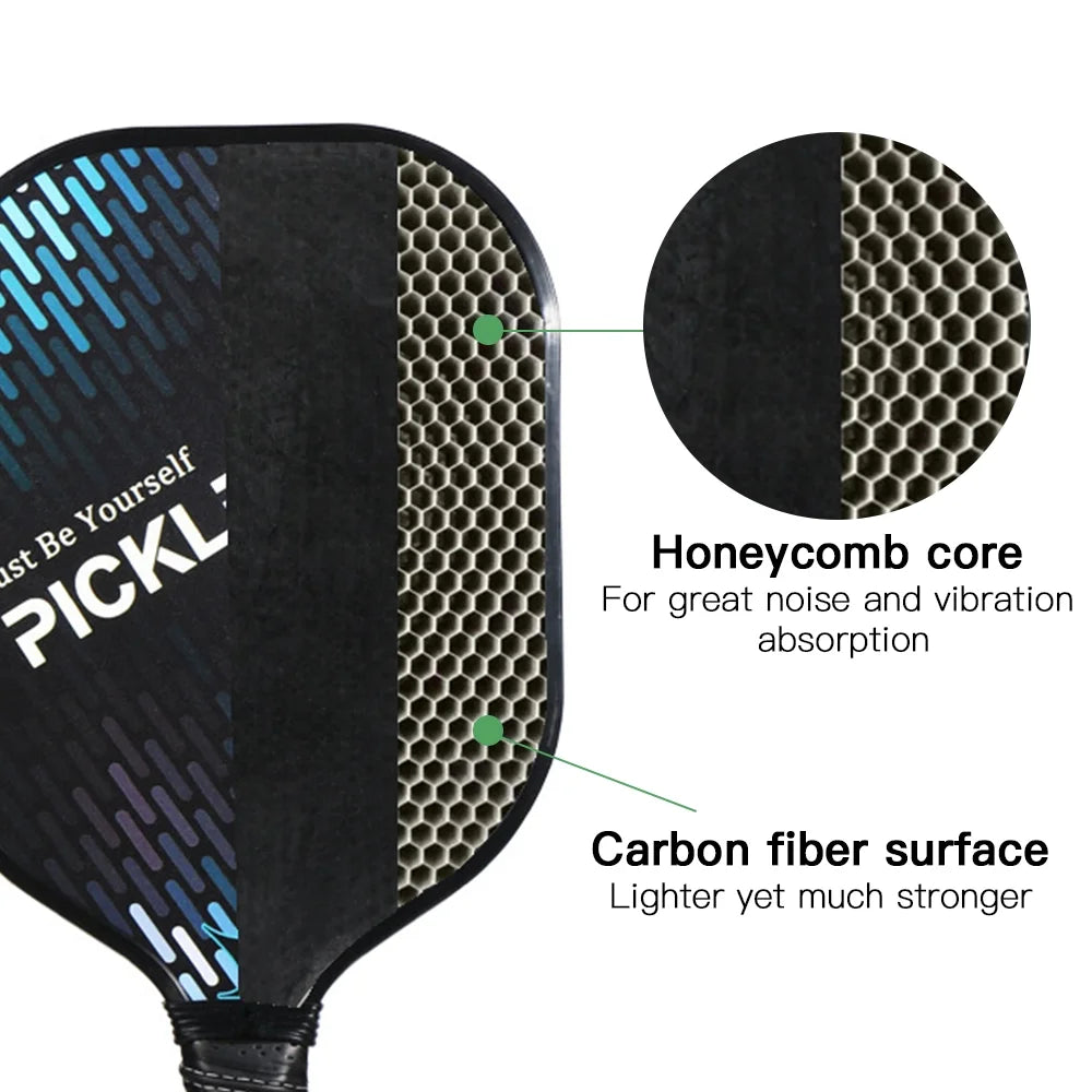 Carbon Fiber Pickleball Paddle Set with 2 Balls P33764