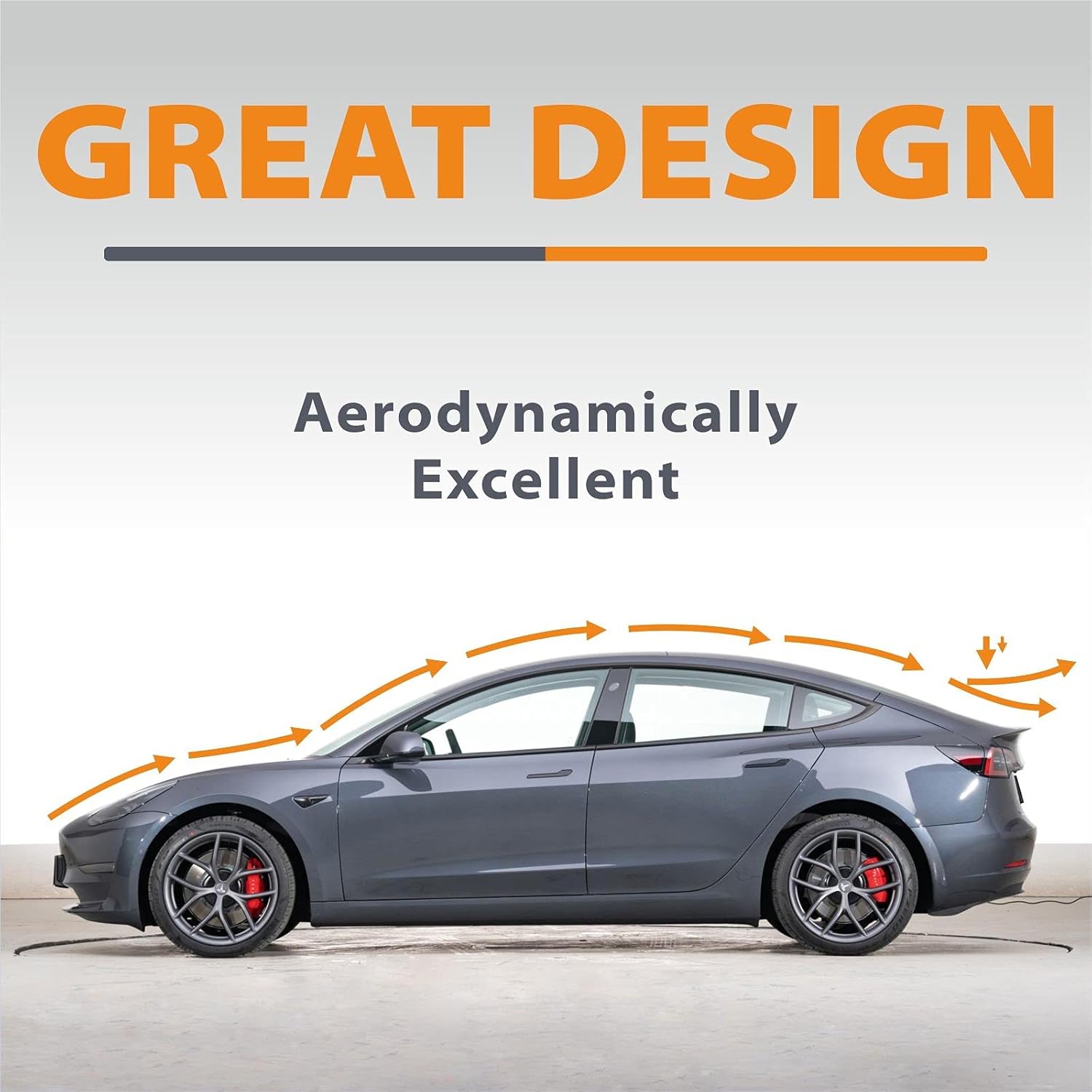 Carbon Fiber Pattern Spoiler for Tesla Model 3, Pack of 2 O670001