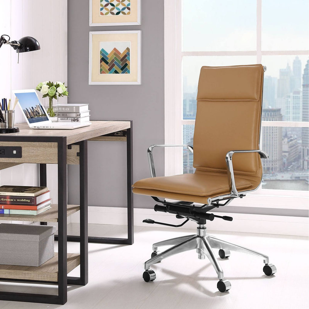 Tan Highback Office Chair Y256565