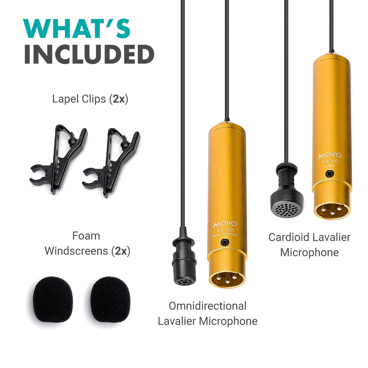 XLR Lavalier Microphone Set K39298