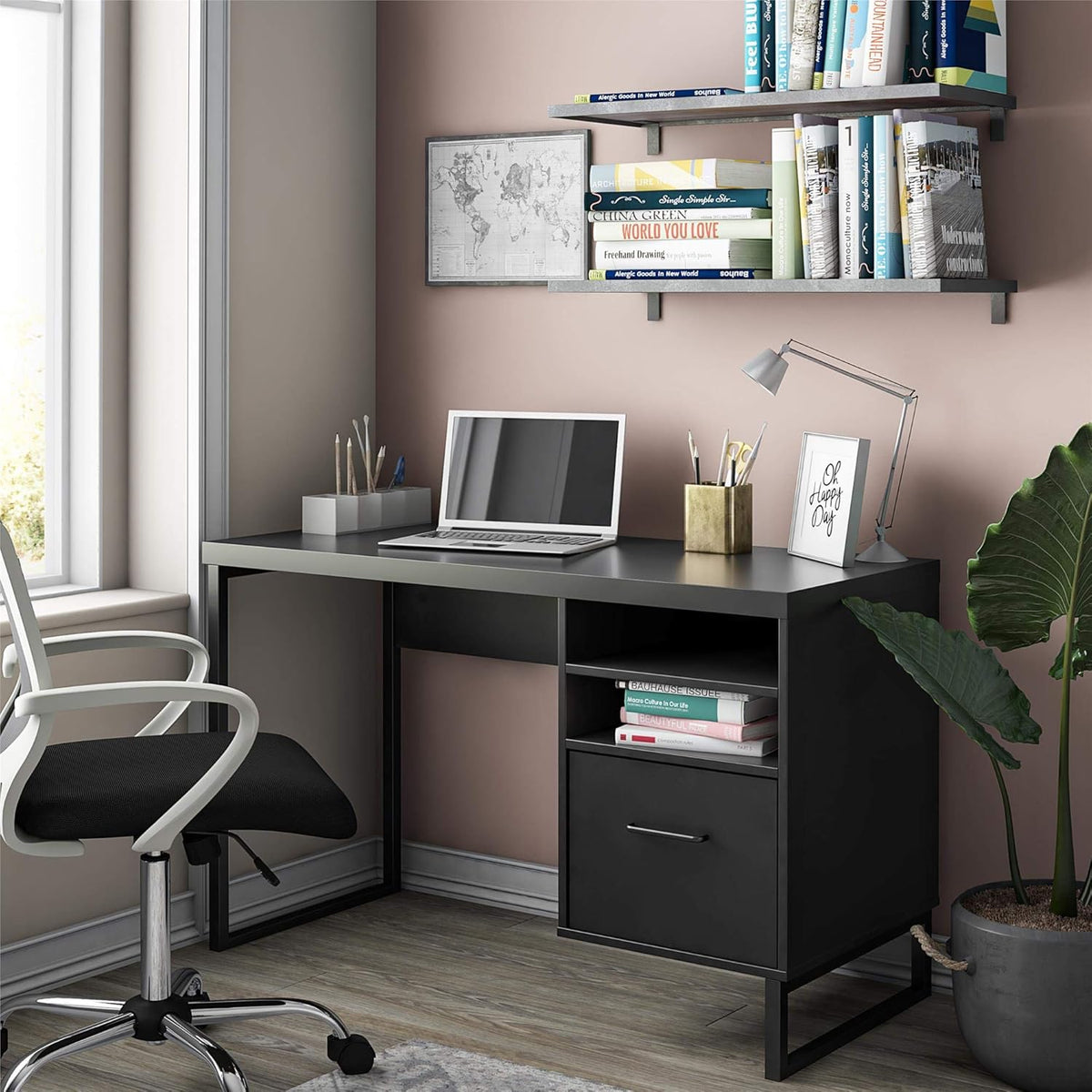 Distressed Brown Oak Desk X4900