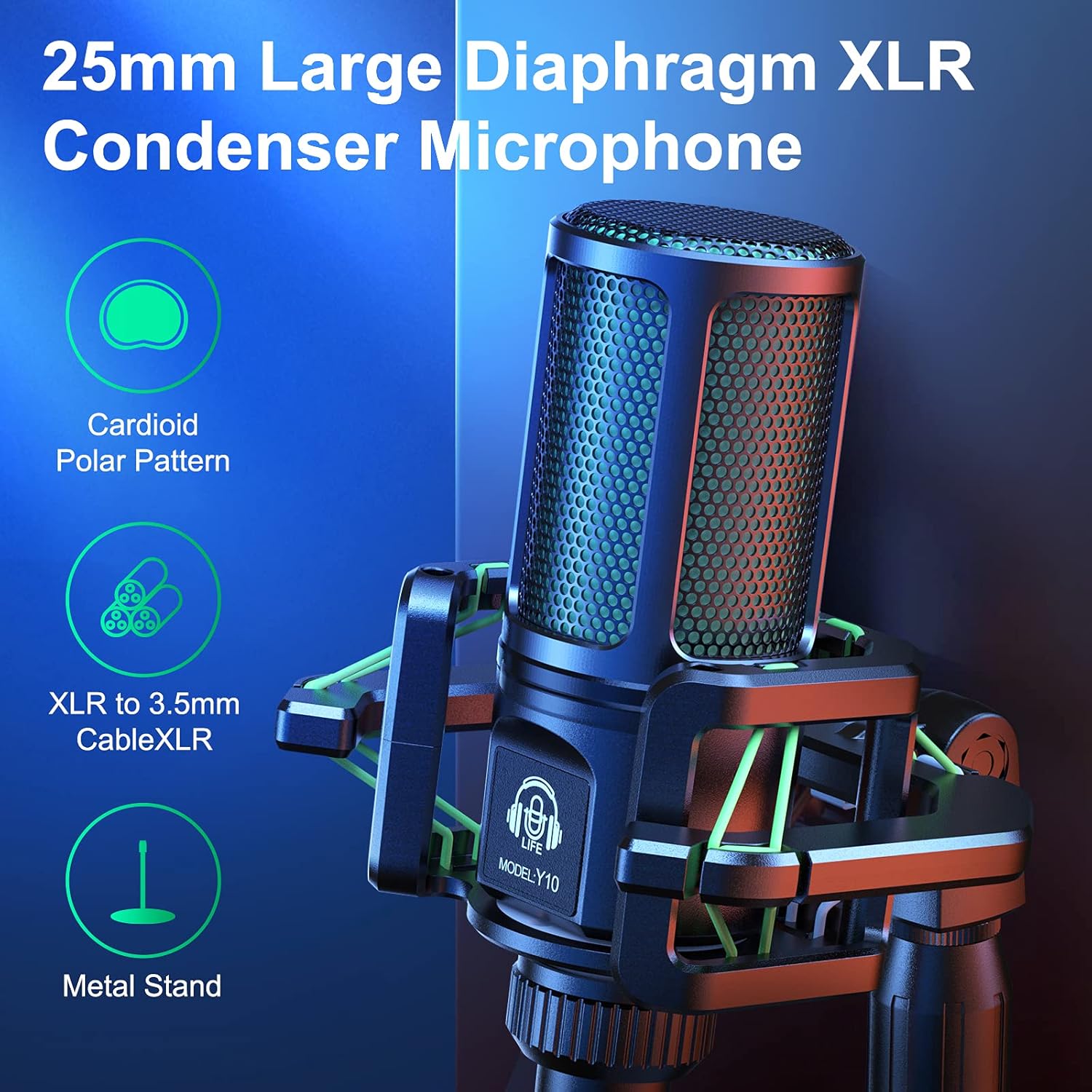 Podcast Equipment Bundle with 3.5mm Microphone Mixer K340