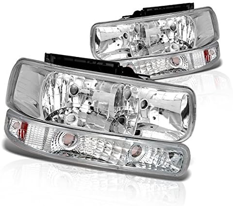 Clear Lens Headlights Bumper Light Set with Black Housing Q254543