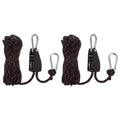 2 Pieces 1/4" (6mm) Ratchet Rope Hanger Metal Gear 16.4ft Tie Down Strap Q810