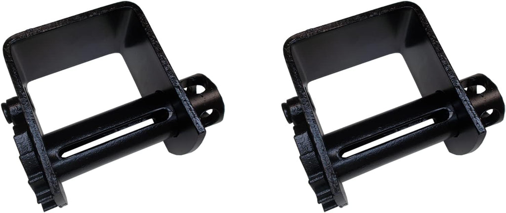 2 - Pack Weld On Winch Flatbed Trailer Winches for 2" - 4" Winch Strap, Low Profile 140 mm M8084