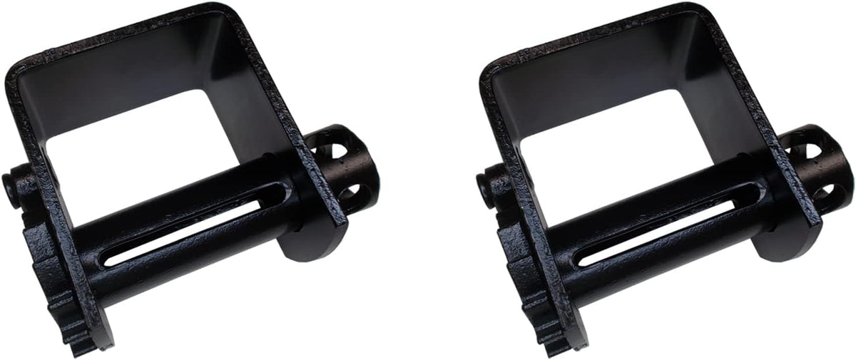 2 - Pack Weld On Winch Flatbed Trailer Winches for 2" - 4" Winch Strap, Low Profile 140 mm M8084