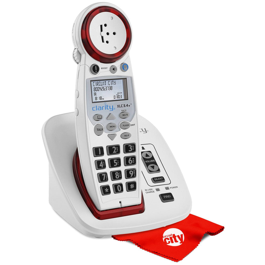 Ampified Cordless Phone with Microfiber Cleaning Cloth Y3471