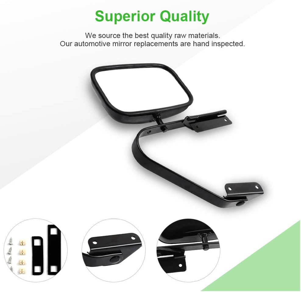 Manual Fold Side View Mirrors Pair U30460