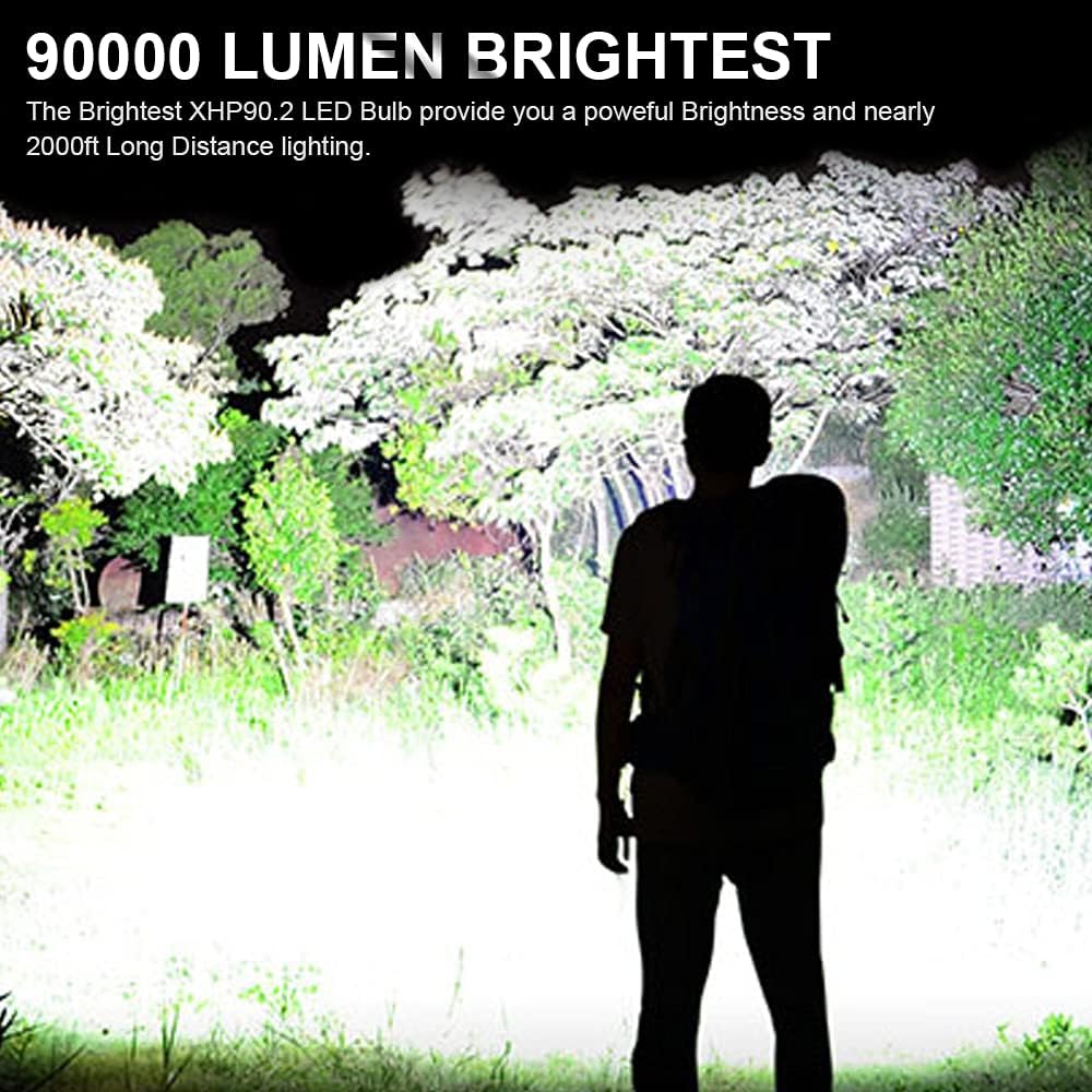 90000 High Lumens LED Tactical Flashlight A2030