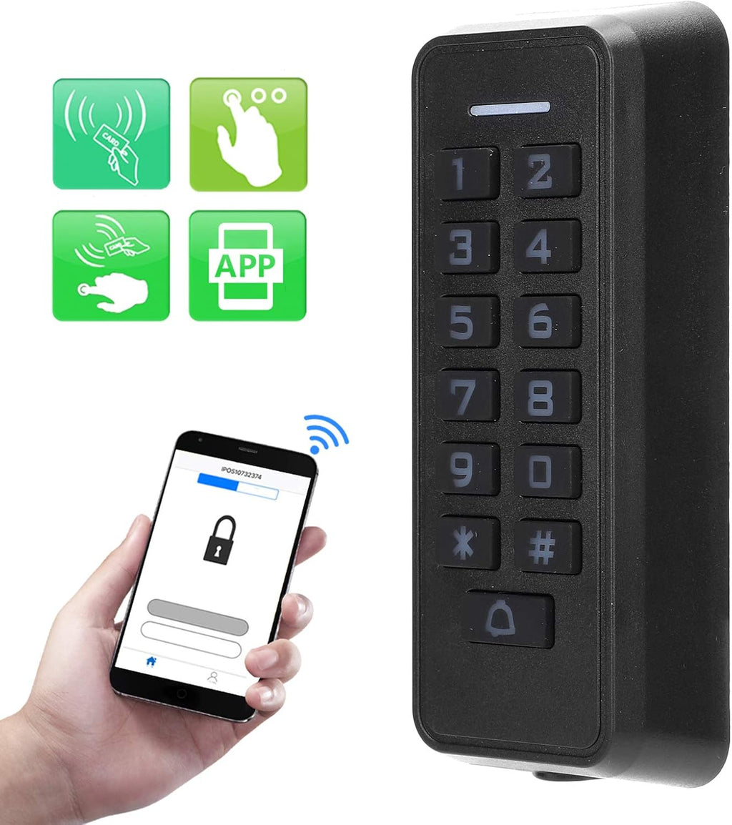 Wireless Access Control Keypad with Backlight, 125KHz RFID Reader, Wiegand26, 10000 Users T6507