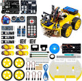 4WD Robot Car Kit STEM Programming Robot Car Compatible with Arduino IDE Y161