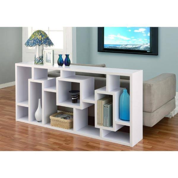 White Asymmetric Display Case I480