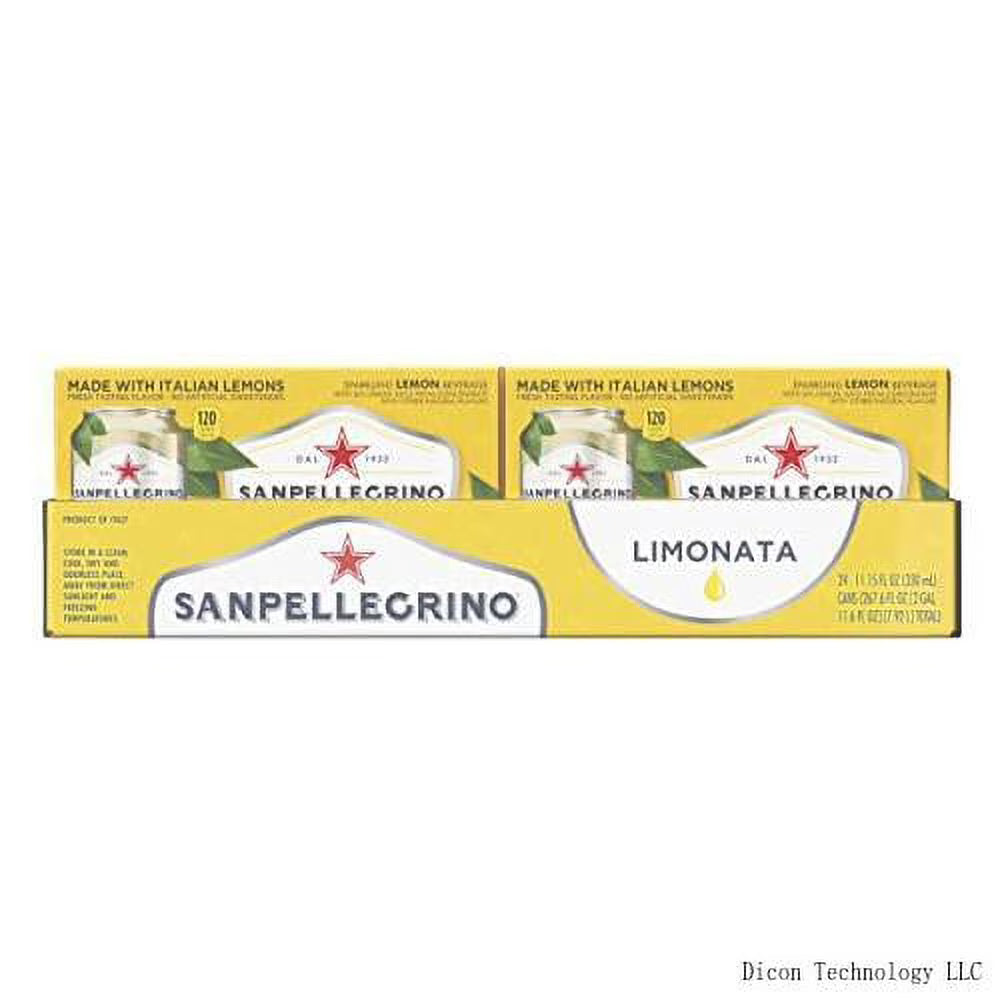 Sparkling Lemon Beverage, 24 Pack of 11.15 Fl Oz Cans Y266676