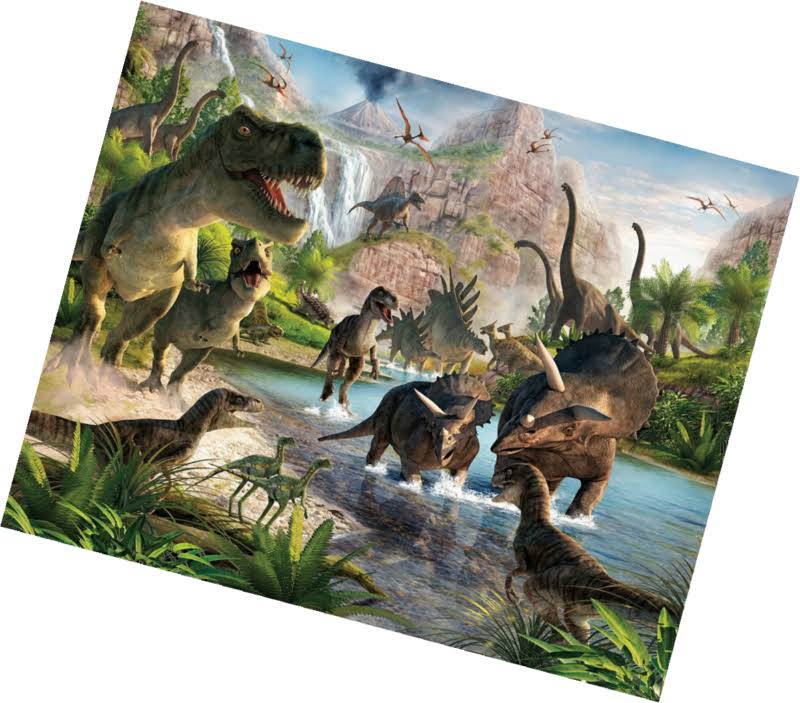 Dinosaur Land Wall Mural Y90639