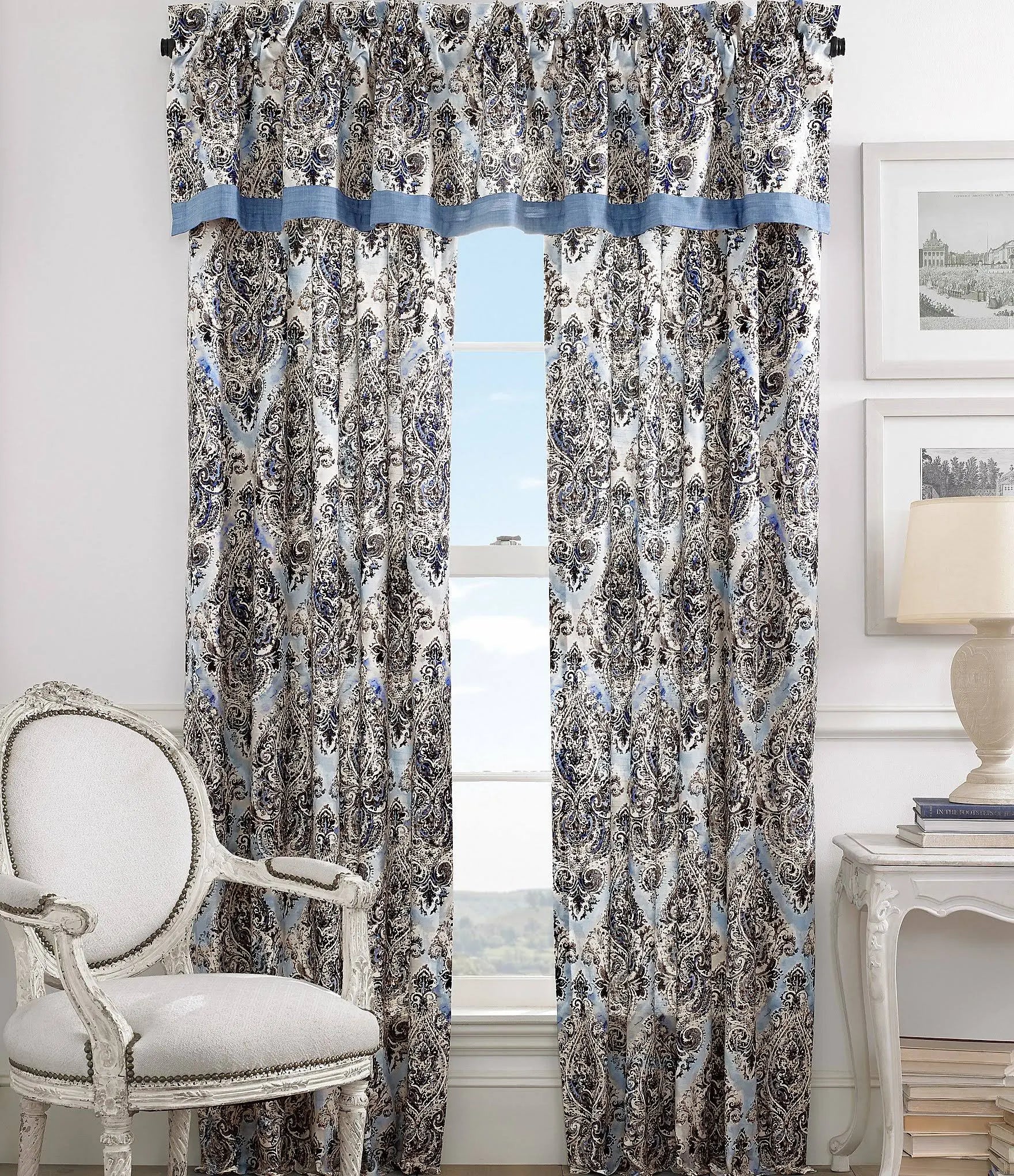 Indigo Santorini Panel Pair J23581