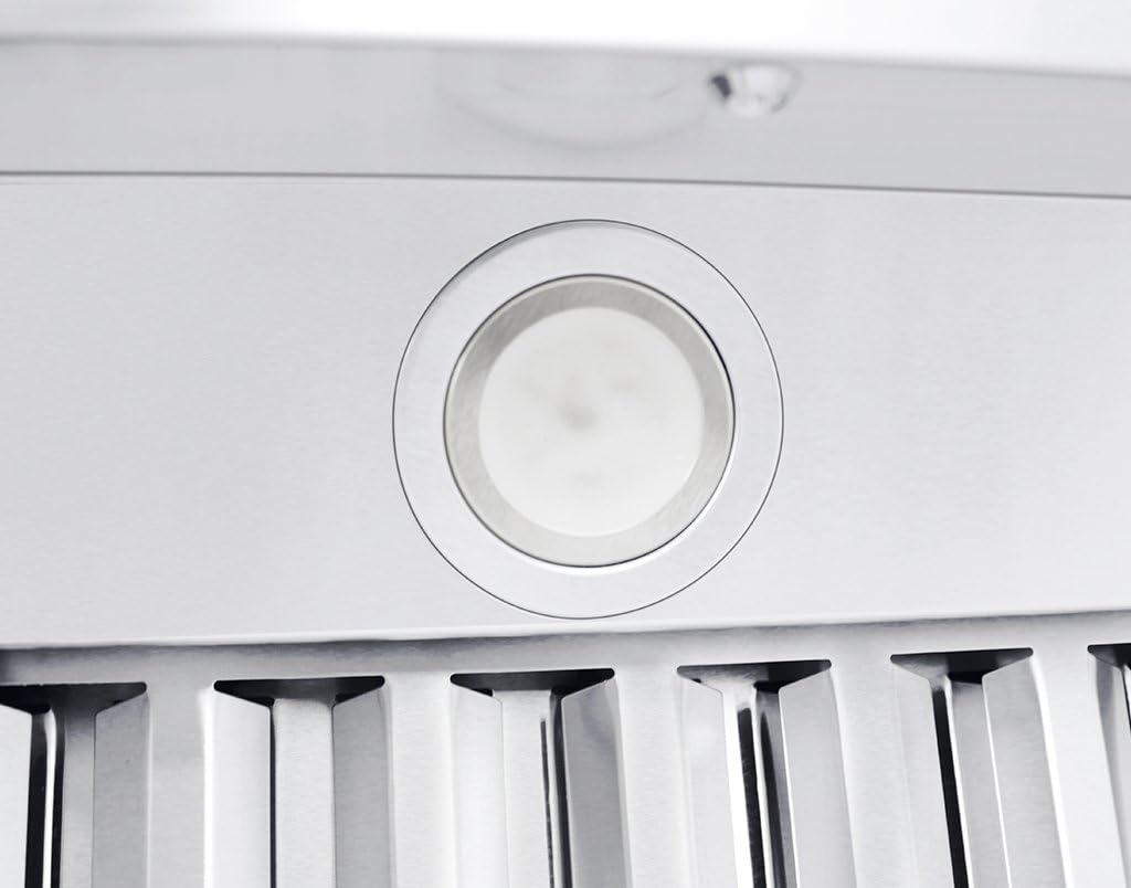 Stainless Wall Range Hood, 1000 Max CFM, 4 Speed, 30 36 42 48 54 60 inch W7555
