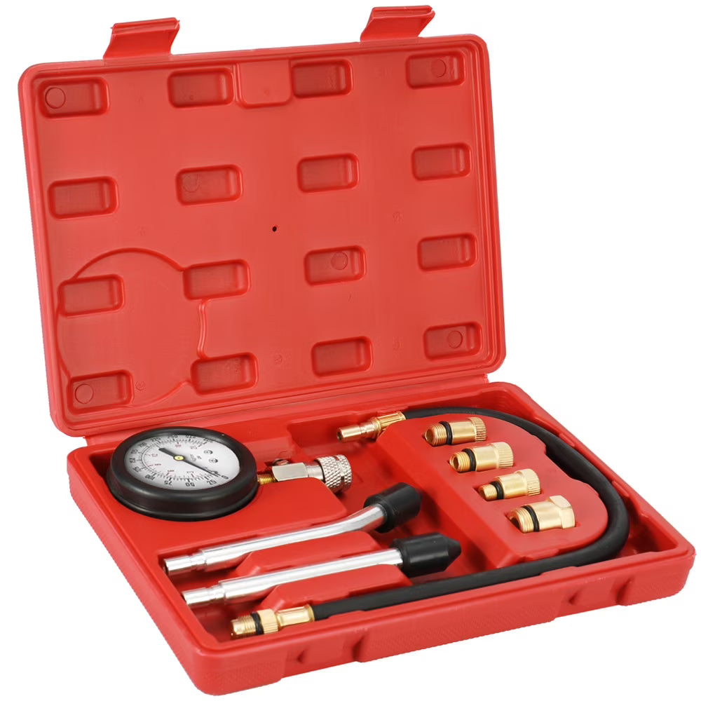 Automotive Gas Engine Tester, 0 300psi Pressure Gauge Test Kit with Case Q5103