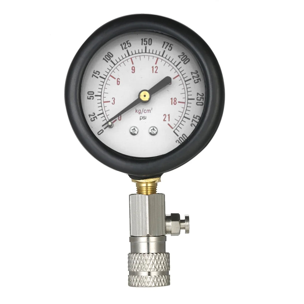 Automotive Gas Engine Tester, 0 300psi Pressure Gauge Test Kit with Case Q5103