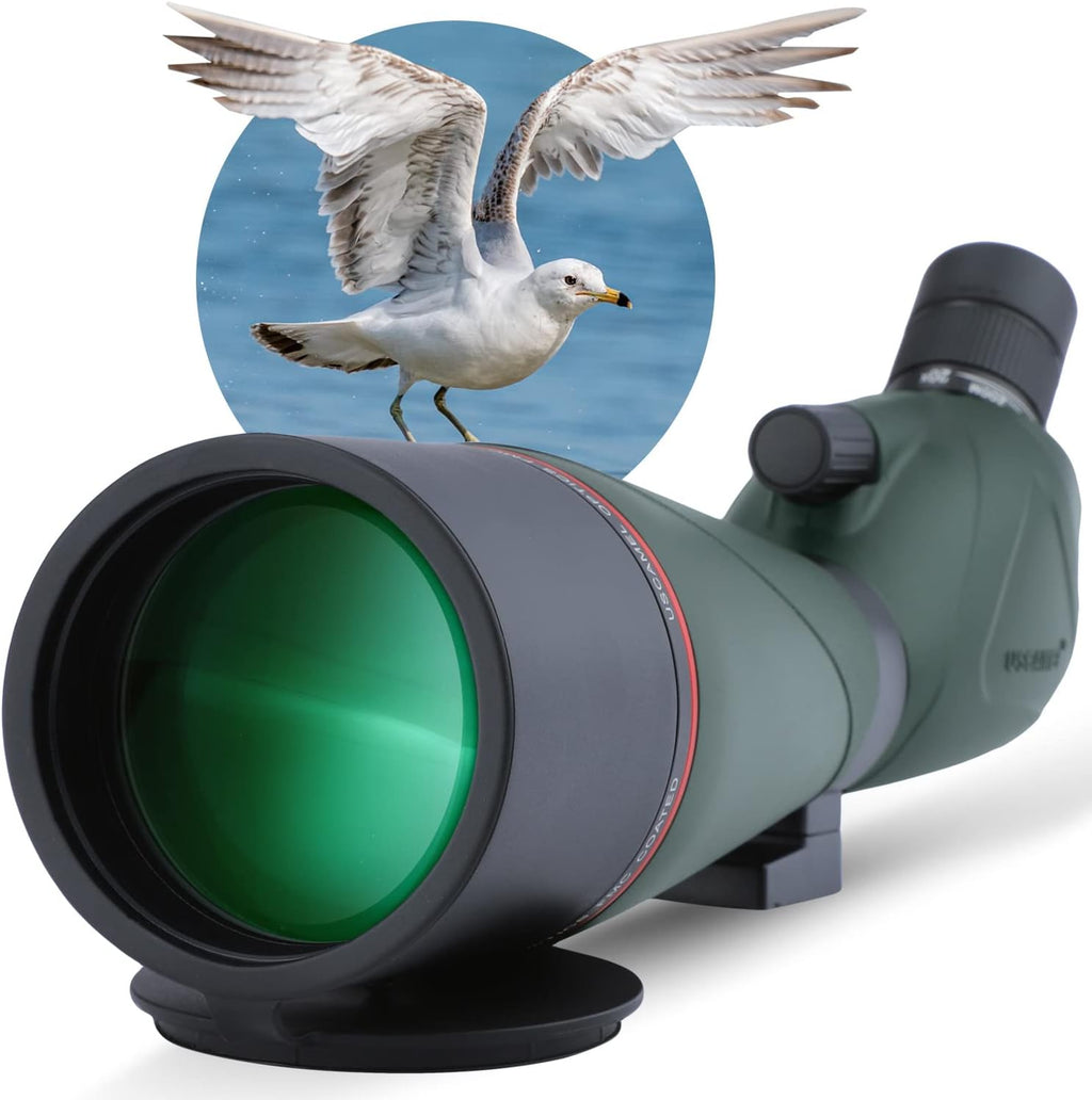20-60x80 Waterproof HD BAK4 Angled Spotting Scope with Tripod K917781
