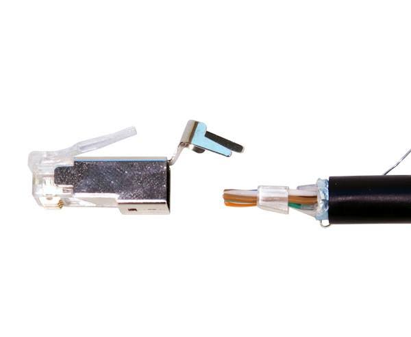 100 Pack Shielded RJ45 Connector for Cat6 A573