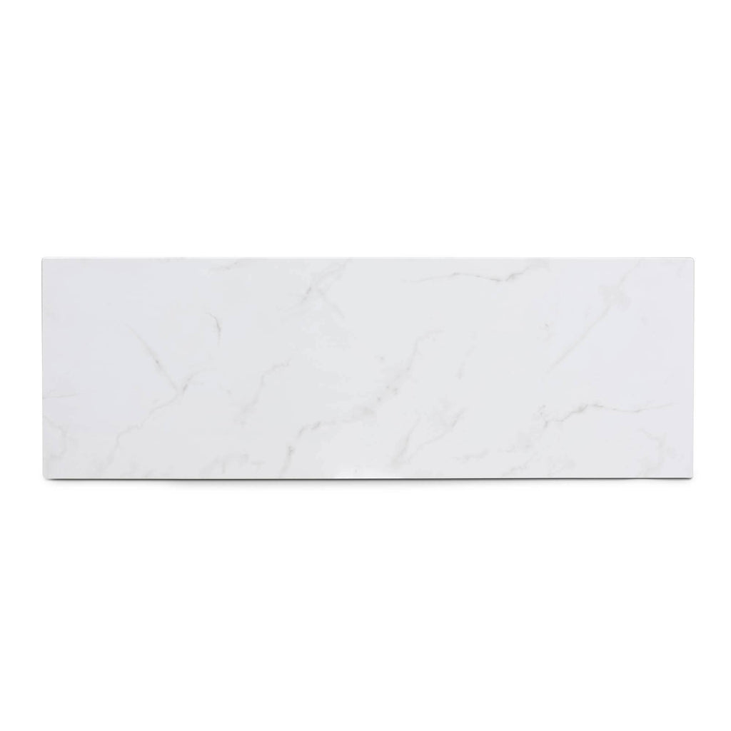 Gold Faux Marble Console Table E92430